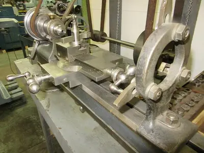 1196-385 Antique B.C. Ames Watchmaker’s/ Clockmaker’s/Jewelers Precision Lathe, Model #3