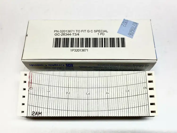 New | in-Stock Graphic Controls Strip Chart Paper 26344-T3/4 Chart Recorders Michigan US | Maverick Industrial Sales #1489787