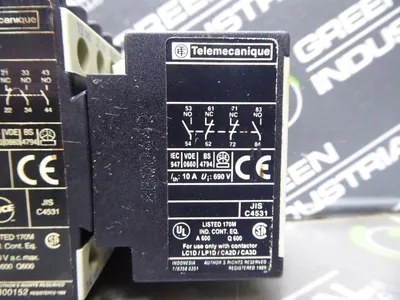 Lot of 4 Telemecanique CA3DN31 Contactor with LA1 DN22 Aux. Contact Used