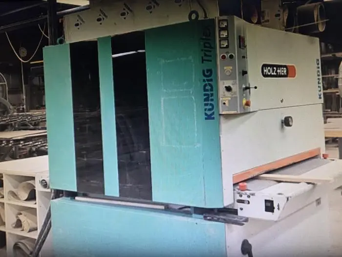 Used 2002 HOLZ HER / KUNDIG 1350-WWC Wide Belt Sanders Wisconsin US | John G Weber Co Inc #877136