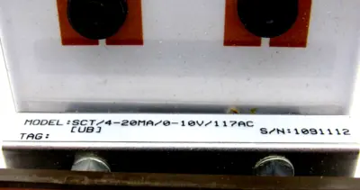 NEW MOORE INDUSTRIES SCT/4-20MA/0-10V/117AC SIGNAL CONVERTER SCT420MA010V117ACST