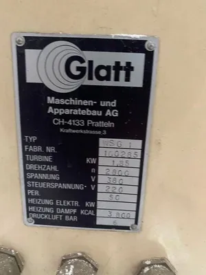 GLATT WSG-1 Dryer Fluid Bed Batch | Perry Equipment (30)