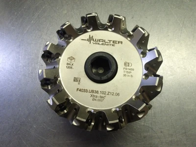 Walter 4" Indexable Coolant Thru Facemill F4033.UB38.102.Z12.06 (LOC3559)
