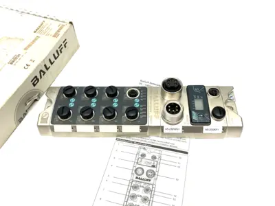 USED BALLUFF SILVER LINE I/O LINK MASTER NETWORK BLOCK, BNI PNT-508-105-Z015