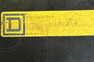 Used SQUARE D FA16020A Circuit Breakers | Surplus Asset Holdings #1189421