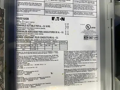 Used EATON DG221UGB Switchgears Ohio US | HGR 24 #1411409