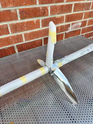 NEW SPX STAINLESS STEEL MIXING TANK IMPELLER  100"  X 14" X 1.5" W/ FLANGE FITTING