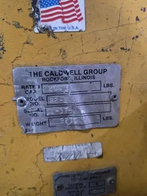 10 TON X 48" CALDWELL MODEL #82-10-48 COIL LIFT C HOOK: YOBRO #25228