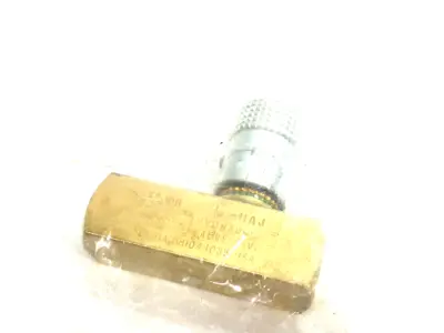 NEW PARKER COLORFLOW INLINE FLOW CONTROL VALVE, BRASS BODY, 1/8" PORTS