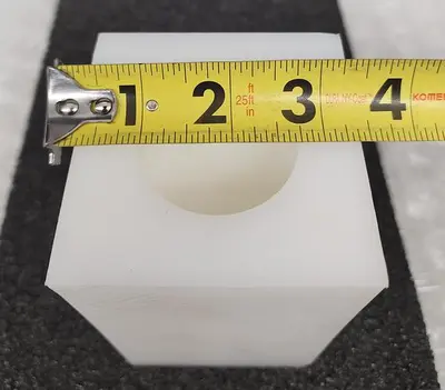TEFLON SPACER 3" X 3" X 5"