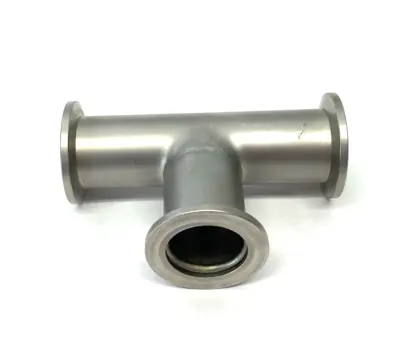 USED AGILENT STAINLESS STEEL TEE FITTING, NW25, 1.97 INCH CLEARANCE
