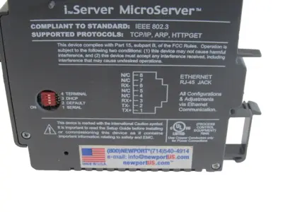 NEW NEWPORT ELECTRONICS EIS-2/N MICROSERVER EIS2N