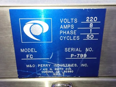 Used M&O PERRY FC Leak Testers Ohio US | HGR 24 #755573