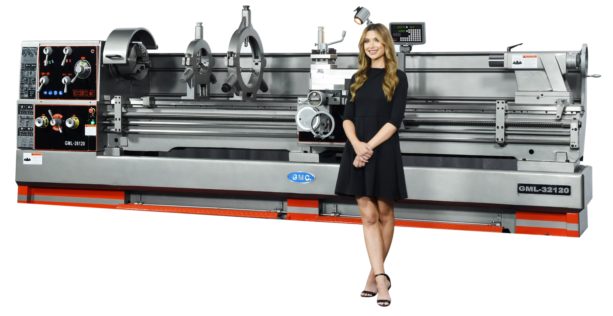 32 x 80” Metal Gap Bed Lathe | 4-1/8” Spindle Bore | GML-3280