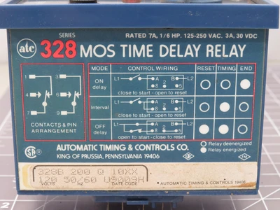 Used ATC AUTOMATIC TIMING & CONTROLS _UNKNOWN_ Relays & Switches | OCO Industrial #1692649