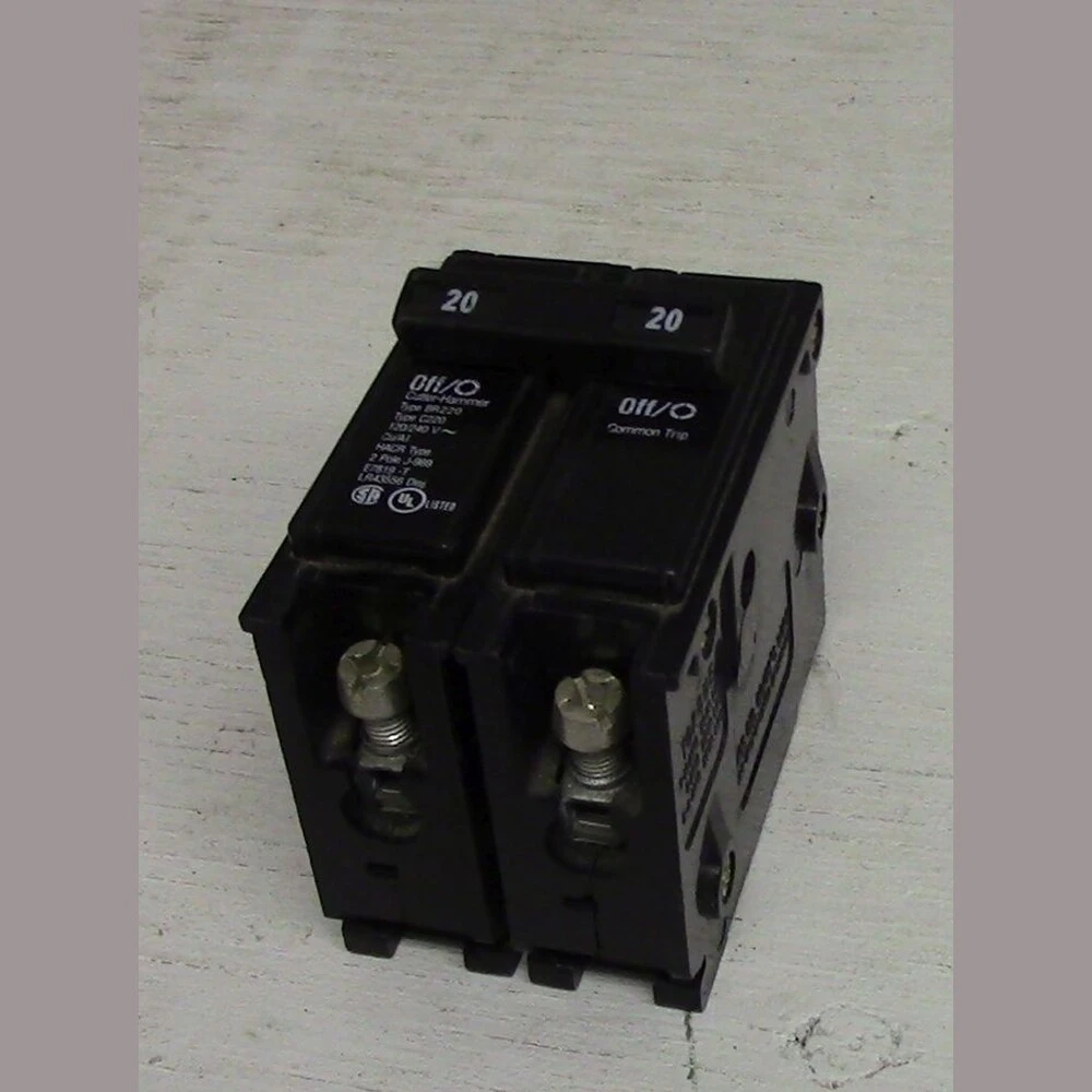 Cutler Hammer 2 Pole 20 Amp Push-in Breaker