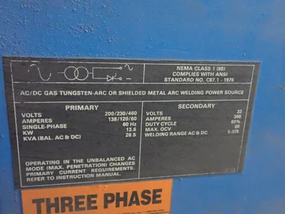 Used MILLER SYNCROWAVE 300 Tig Welders Ohio US | HGR 24 #915657