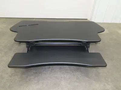 Mount-It! Sit Stand Desk XL 48" Wide Approx. 12" Infinitely Adjustable Height