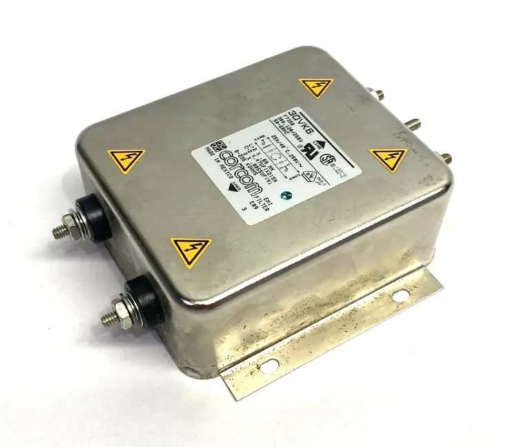 Used TE Connectivity, Corcom Single-Phase EMI Line Filter 30 A Stud Mounts Surge Protectors Michigan US | Maverick Industrial Sales #1391714