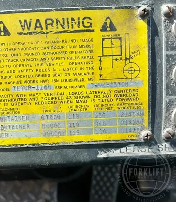 Used 1997 TAYLOR TETCP-1100 Reach Stackers & Container Handlers South Carolina US | Forklift Exchange #1274773