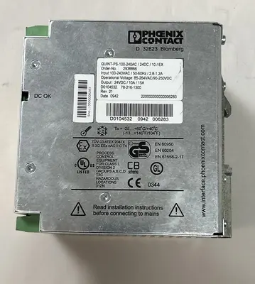 Used PHOENIX CONTACT QUINT-PS-100-240/24DC/10 Miscellaneous Equipment (Electrical & Power) Ohio US | Surplus Asset Holdings #1507109