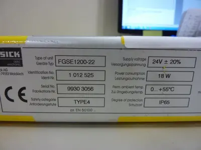 USED SICK OPTIC ELECTRONIC FGSE 1200-22