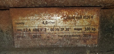 Used _UNKNOWN_ COLLOID MILL KLM4 Colloid Mills Minnesota US | A&I Equipment #1317419