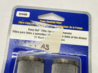 NEW GRACO MANIFOLD FILTER LONG 60 MESH 2-PK