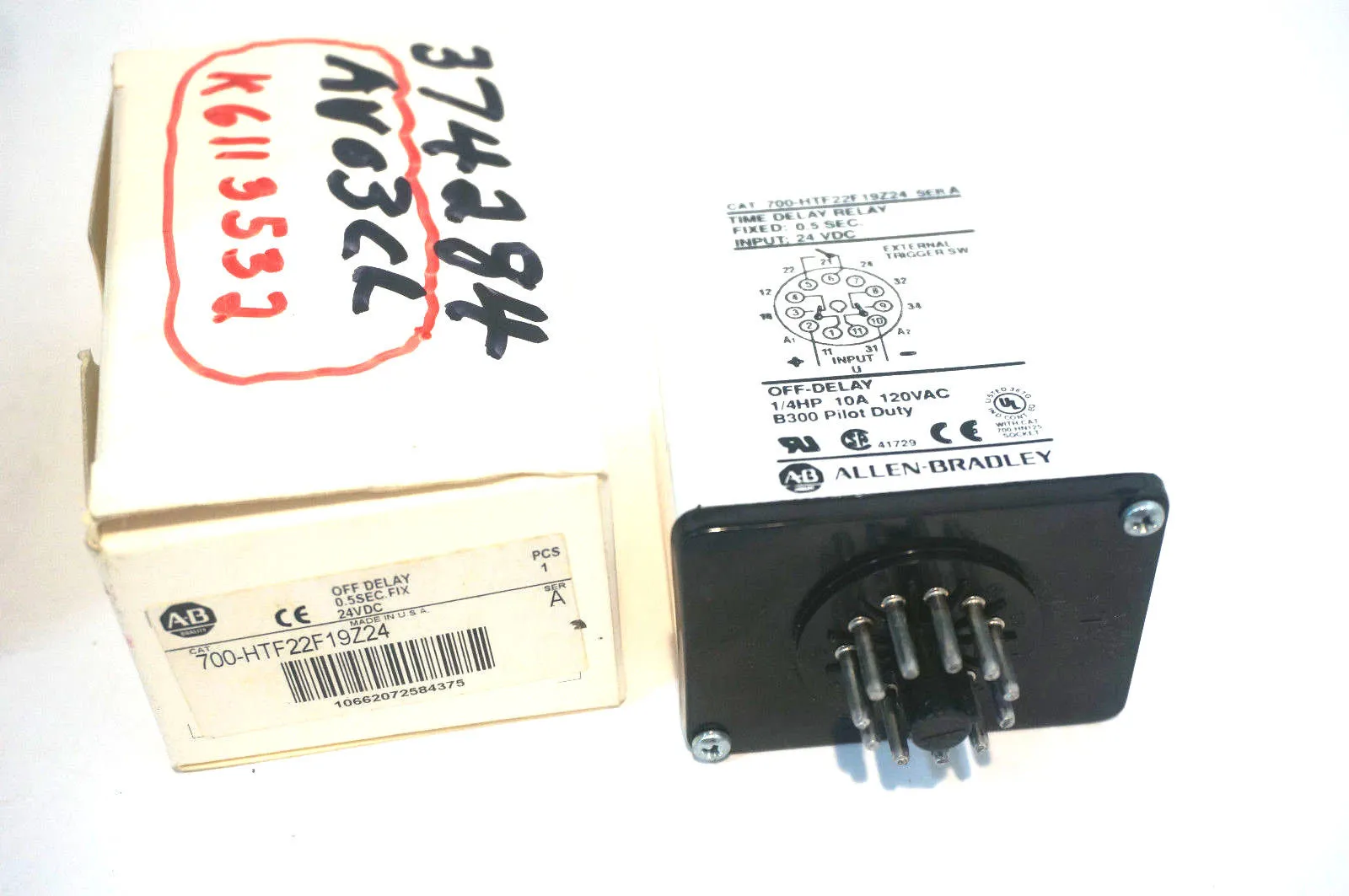 NEW ALLEN BRADLEY 700-HTF22F19Z24 TIME RELAY SER.A 700HTF22F19Z24
