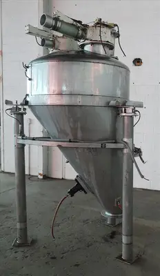 SPC8307  Bin Hopper Silo 40 cu.ft., bulk storage bin, Stainless Steel