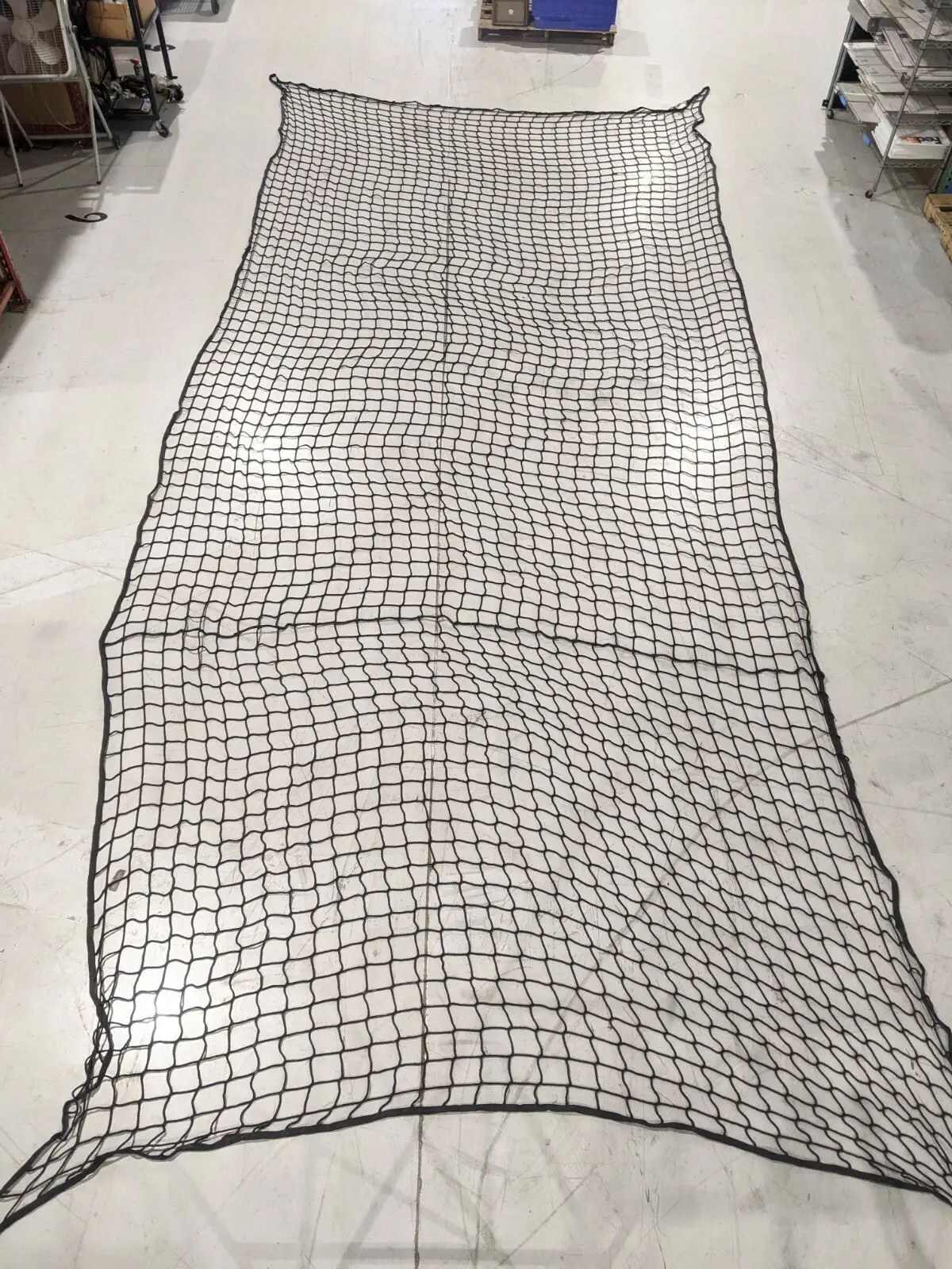 M3000BK | InCord  Knotless Netting 4" Square Holes 2" Web Border 26.25ft x 12ft - Used