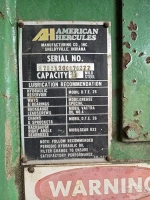 USED AMERICAN HERCULES SD-2510
