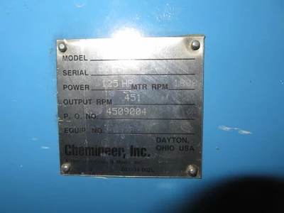 Prochem Mixer Agitator model PVSL-125-420 , Unused