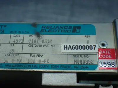 USED RELIANCE ELECTRIC 91010312