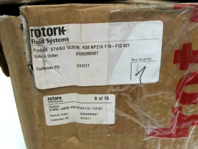 NEW ROTORK MODEL GT RCR GTWNU PNEUMATIC ACTUATOR GTWNU143X90K08NP27AF10F12021