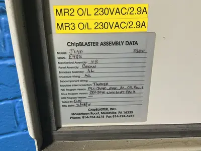 Used 2011 CHIPBLASTER JV40 High Pressure Coolant Systems Ohio US | HGR 24 #1343699