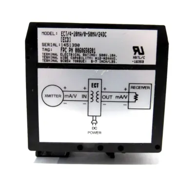 NEW MOORE INDUSTRIES ECT/4-20MA/0-50MV/24DC ISOLATER/CONVERTER ECT/4-20MA/0-50MV