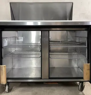 182-0161 True TSSU-48-18M-B-HC 48 Inch Mega Top Sandwich Salad Prep Table
