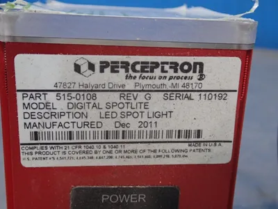 Used 2011 PERCEPTRON 5150108 Light Source Equipment Ohio US | HGR 24 #1084766