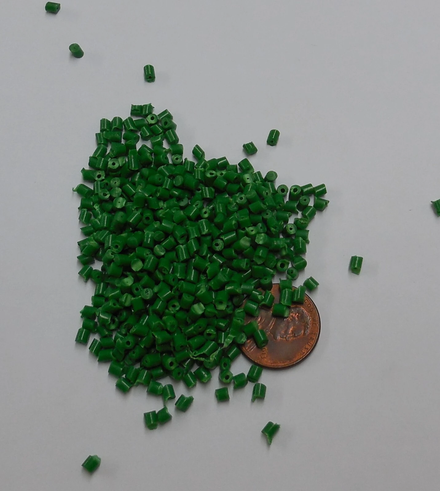 PP Plastic Pellets Polypropylene Resin Injection Molding John Deere Green 45 Lbs