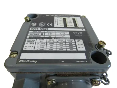 ALLEN BRADLEY 836T-T252J PRESSURE CONTROL SERIES A 836TT252J NEW, SURPLUS