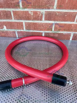 USED HUBER INSULATED FLEXIBLE CHILLER HOSE 78" W/ 1/2"  NPT FITTING