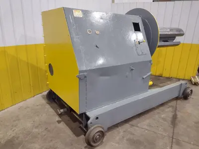 20,000 LBS X 60" AMERICAN MODEL #1000 MOTORIZED COIL REEL UNCOILER: YOBRO #24792