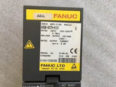 USED FANUC A06B-6079-H101 (8)-SERVO AMPLIFIER MODULE, 0.75 KW