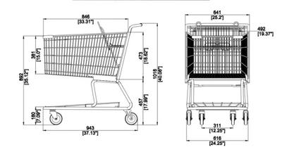 14-0021 Large Shopping Cart Model 180L