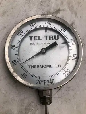 Tel-Tru 7/8″ Thermometer 20-240°F w/ 6″ Probe