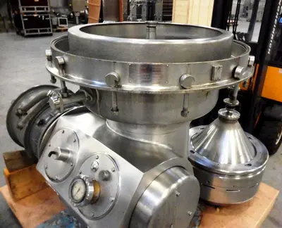 Alfa-Laval MRPX 314 HGV-74C hot milk separator, 316SS.