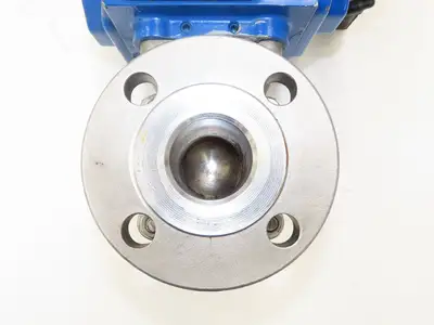 Flowserve 1-1/2" Stainless Ball Valve Compact II Pneumatic Actuator C30 SR-2C