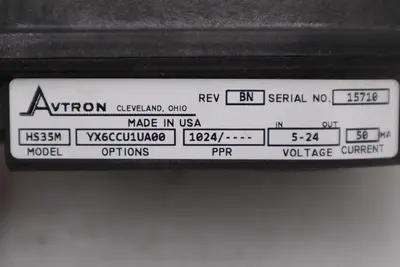 NEW AVTRON HS35M YX6CCU1UA00/ HS35MYX6CCU1UA00 ENCODER - STOCK 3132CC