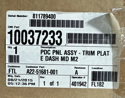 NEW Freightliner A22-51681-001